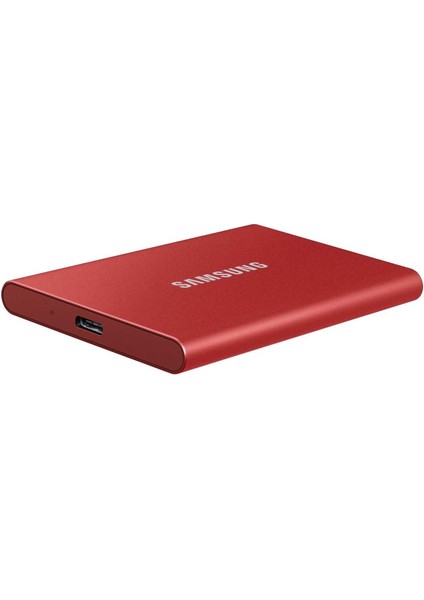 1TB T7 USB3.2 1050MB-1000MB-s Taşınabilir SSD Kırmızı MU-PC1T0R-WW