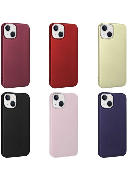 Apple iPhone 14 Plus Kılıf Premier Silikon Kapak-Mürdüm