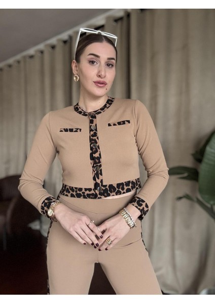 Leopar Şeritli Alt Üst Takım fiyatları