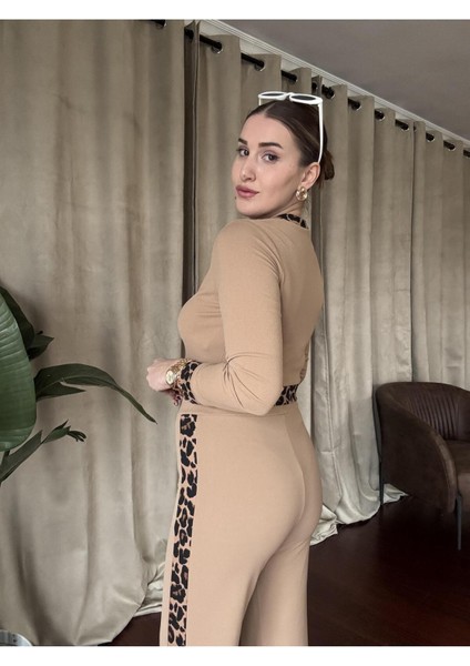 Leopar Şeritli Alt Üst Takım modelleri