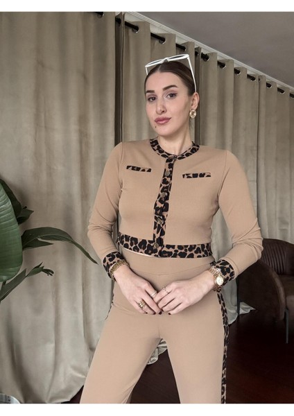 Leopar Şeritli Alt Üst Takım fırsatları