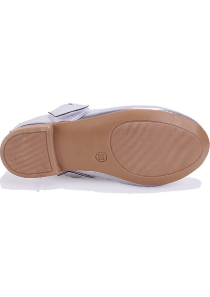 DJA76-HY10005 Gümüş Ayna Ortopedik Kız Çocuk Babet Ayakkabı fırsatları