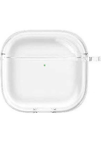 Airpods 4 Kılıf Şeffaf Kristal Silikon Uyumlu Zore Airbag 14 Kılıf-Şeffaf