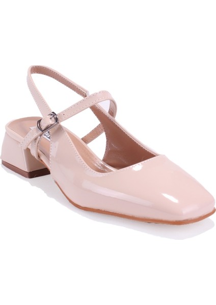 DZA07-81500 Ten Rugan Klasik Topuklu Kadın Ayakkabı