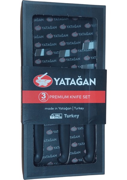 Premium Ekstra Keskin 3'lü Sebze Bıçağı Seti modelleri