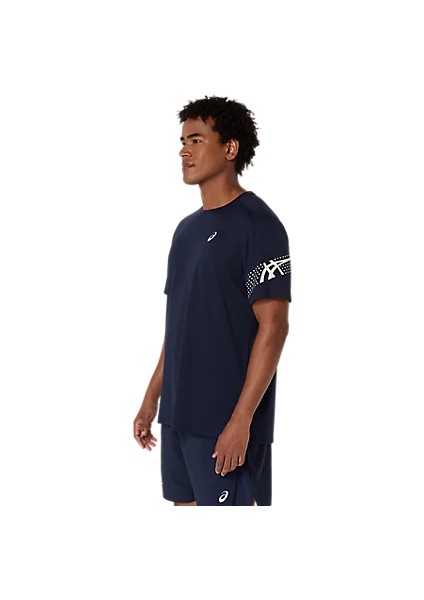 Icon Erkek Mavi Koşu T-Shirt 2011D239-400