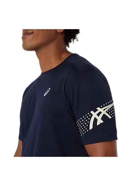 Icon Erkek Mavi Koşu T-Shirt 2011D239-400
