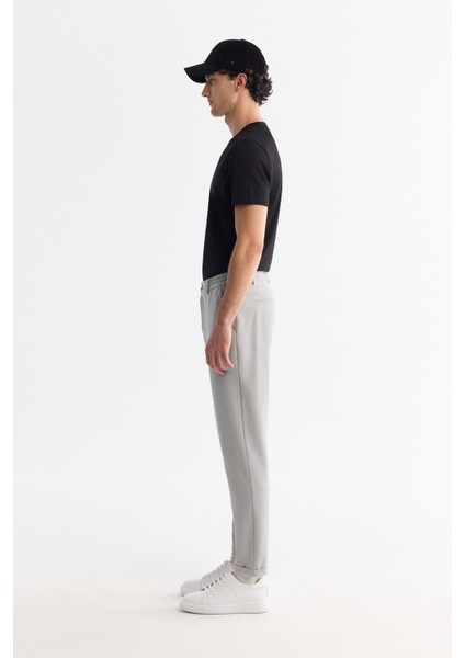 Erkek Açık Gri Yanı Lastikli Gofreli Slim Fit Chino Pantolon B003037 fiyatları