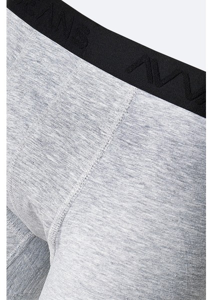 Erkek Gri Pamuklu Esnek Tekli Regular Fit Boxer B009510 modelleri