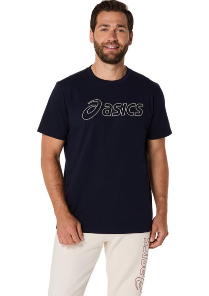 Asics Logo Ss Tee Erkek Lacivert Kısa Kollu Tshirt 2031E188-403