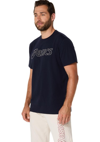 Asics Logo Ss Tee Erkek Lacivert Kısa Kollu Tshirt 2031E188-403