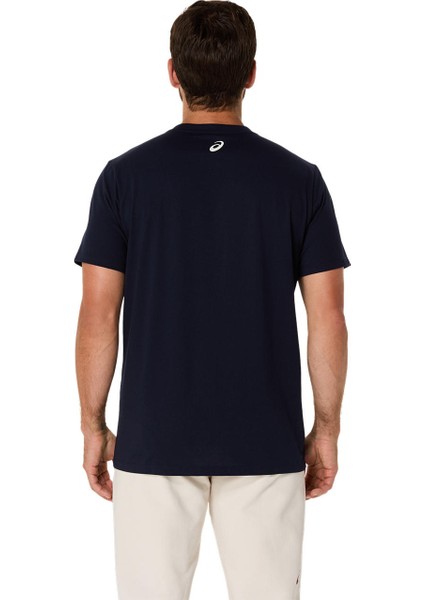 Asics Logo Ss Tee Erkek Lacivert Kısa Kollu Tshirt 2031E188-403