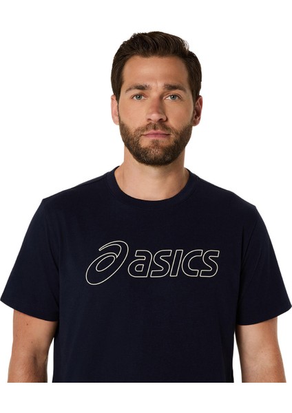 Asics Logo Ss Tee Erkek Lacivert Kısa Kollu Tshirt 2031E188-403