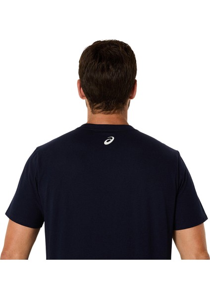 Asics Logo Ss Tee Erkek Lacivert Kısa Kollu Tshirt 2031E188-403
