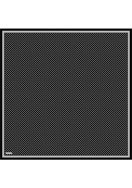 Armine Ipek Eşarp 2025 Yaz - 9345-10 Siyah Gri Twill