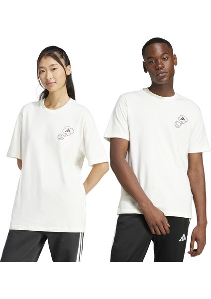 M L Verb Cir Erkek Beyaz Günlük Stil T-Shirt JJ3988 modelleri