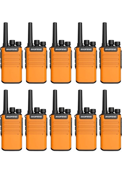 10 Lu Set Baofeng Bf-V8 Mini Cafe Restorant Av Gezi Inşaat Kule Vinç Telsizi Kulaklık Hediyeli