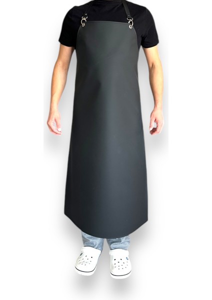 Bekiz Aşçı Kepleri Suni Deri Master Chef Mutfak Önlüğü Siyah Kancalı 5 Adet