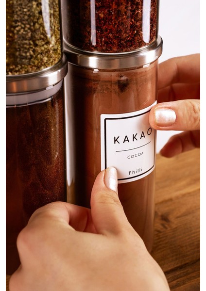 Oslo - 6'lı Metal Kapaklı Vakumlu Cam Saklama Kabı Baharatlık 350ML indirimleri