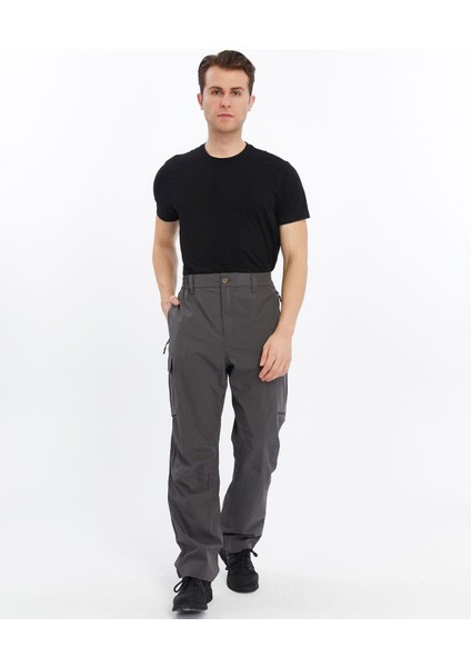 Waterproof Erkek Trekking Pantolon-Füme