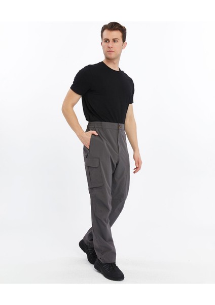 Waterproof Erkek Trekking Pantolon-Füme