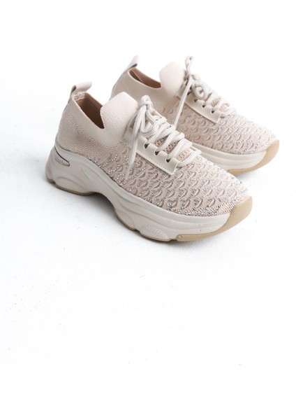 Kadın Rocco Ten Triko Taşlı Spor Ayakkabı & Sneaker fırsatları