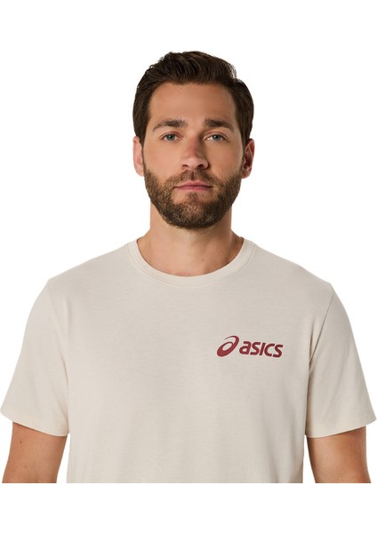 Asics Chest Logo Ss Tee Erkek Beyaz Kısa Kollu Tshirt 2031E659-201 fırsatları