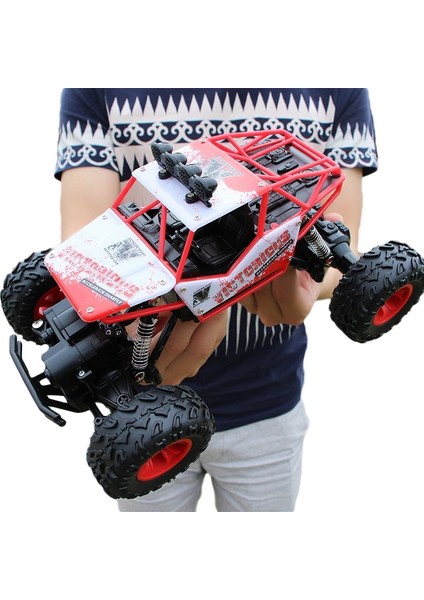 2.4ghz 4WD Çift Motorlu Arazi Tırmanma Arabası Uzaktan Kumandalı Araç, MODEL:6255 (Kırmızı) (Yurt Dışından)