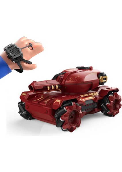 Q171 2.4g Dublör Su Bombası Savaş Zırhı Modeli Uzaktan Kumandalı Araba, Özellikler:çift Kontrol (Kırmızı) (Yurt Dışından)