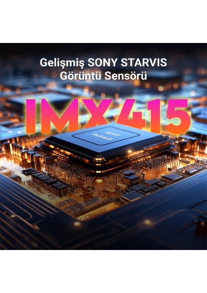 D10 Çift Kameralı 4K+1080P Sony Starvıs Sensörlü Yapay Zeka Destekli Wi-Fi ve Gps'li Araç Kamerası