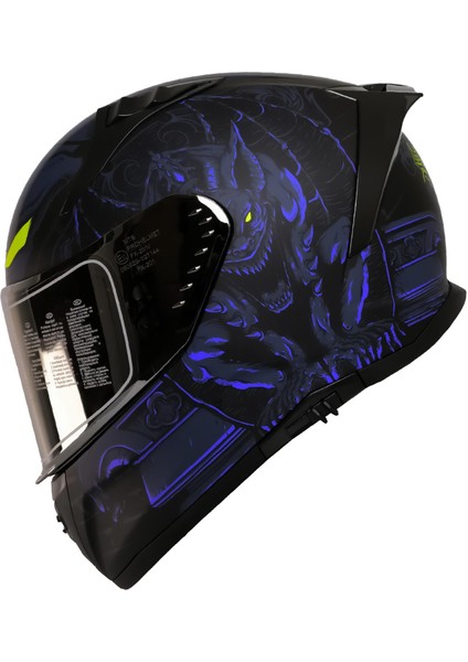 Mts 801 Mısıon Blue Full Face Kask