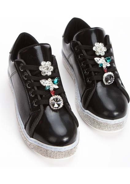 Kadın Taş Detay Sneakers Siyah fırsatları