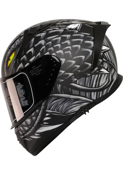Mts 801 Draglax Grey Full Face Kask