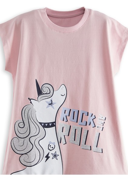 Unicorn Rock Kız Çocuk Ekose Elbise