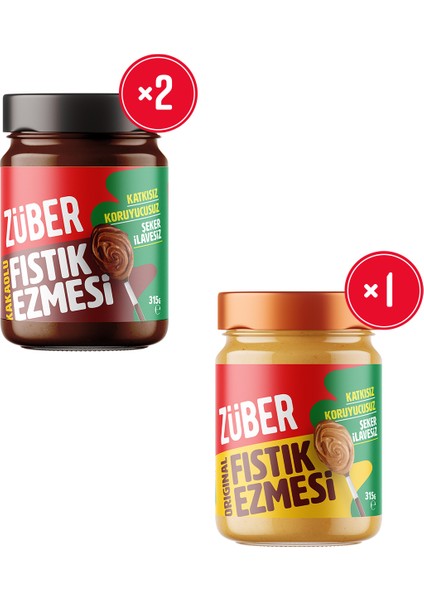 Kakaolu Fıstık Ezmesi x2+ Orijinal Fıstık Ezmesi x1