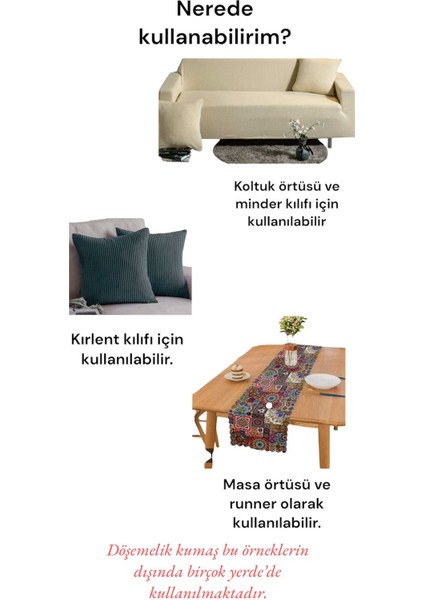 eslem509 Döşemelik Kumaş (Döşemelik Sandalye ,koltuk ,minder Kaplama Kumaşı)