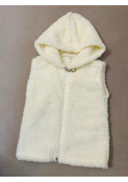 Çocuk Kapüşonlu Welsoft Peluş Yelek