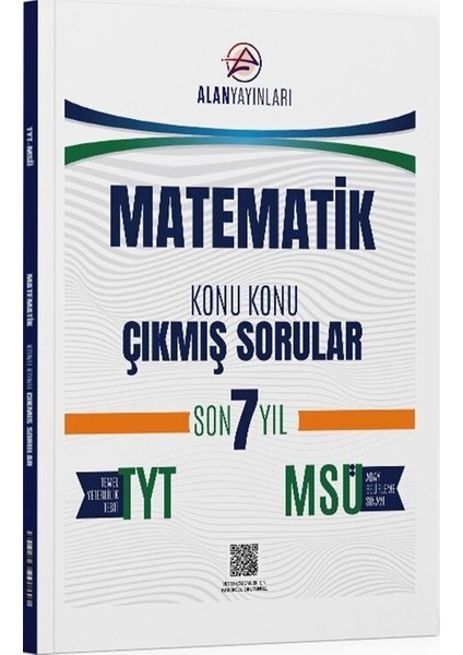Tyt Msü Matematik Konu Konu Çıkmış Sorular Son 7 Yıl Alan Yayınları
