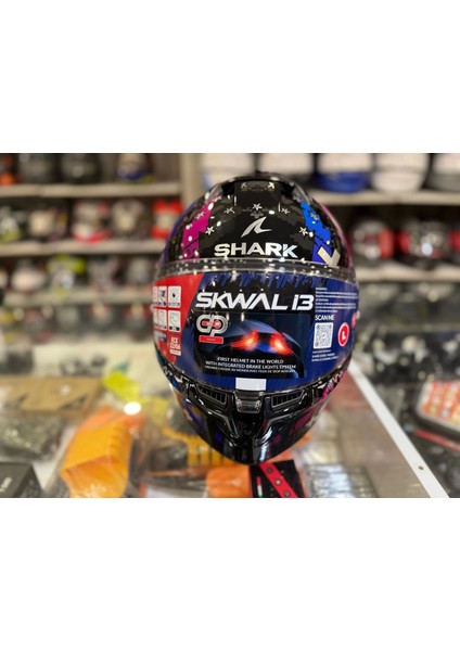 Kask Shark Skwal I3 Hellcat +Renkli Cam modelleri