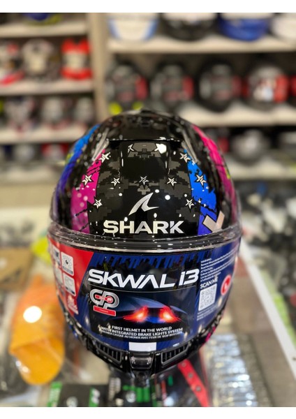 Kask Shark Skwal I3 Hellcat +Renkli Cam indirimleri