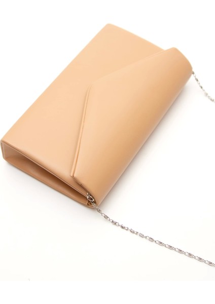 Kısa Topuklu Sivri Burunlu Stiletto ve Çanta Takımı Nude fiyatları