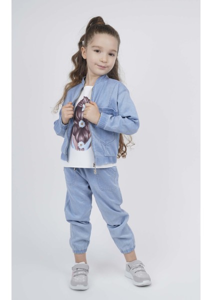 Kız Çocuk Denim Ceket