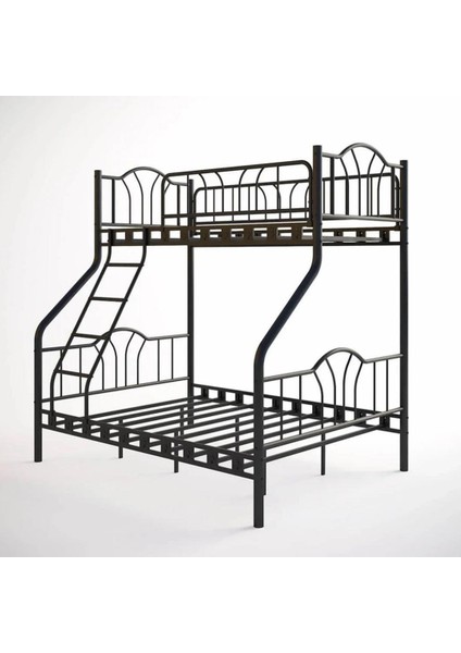 Imaj 3 Kişilik Ebeveyn 3'lü Metal Ranza Siyah 90 x 190 / 140 x 190