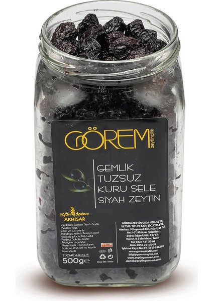 Tuzsuz Gemlik Cins Kuru Sele Zeytin 500 gr. fiyatları
