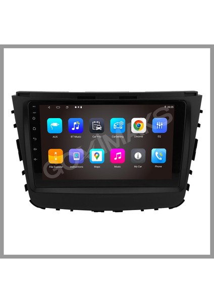 GOVİMAKS SSANYONG REXTON UYUMLU 2GB RAM 32GB HAFIZA ANDROID MULTIMEDIA TEYP