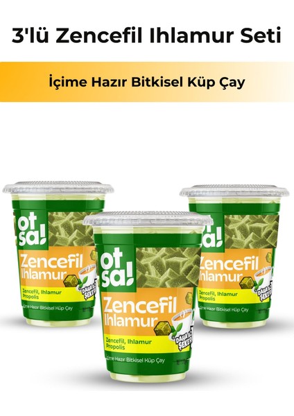 3x Zencefil Ve Ihlamur Harmanlı Bitkisel Destek Çayı