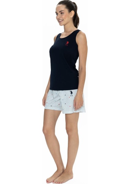 Pamuklu Askılı T-Shirt ve Şort Takım
