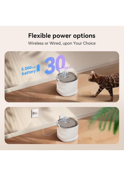 E1+ Çelik Hazneli Şarjlı Otomatik Kedi Köpek Su Pınarı 2 Lt 22X20X18 cm indirimleri