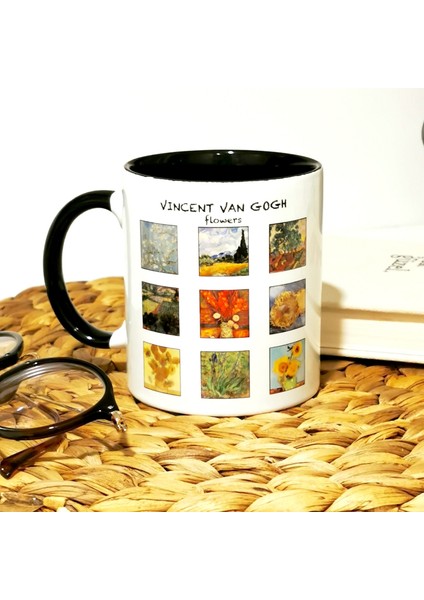 Van Gogh Flowers / Çiçek Tabloları Baskılı Kupa fiyatları