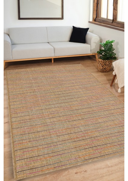 Doku DH009 Çok Renkli Hav Toz Vermez Salon Mutfak Koridor Oturma Odası Yolluk Dokuma Kilim